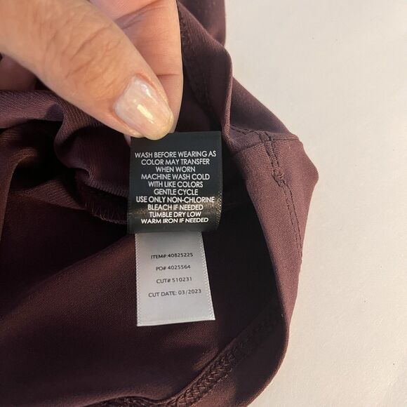 Torrid Studio Knit V-Neck Top Plus Size 1 Sassafras Quarter Sleeve Shirred - Picture 10 of 12